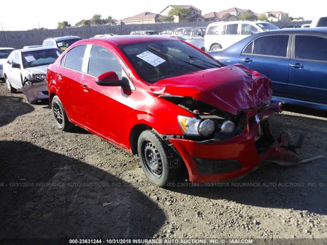 1G1JA5SH0G4119390 - 2016 CHEVROLET SONIC LS 红色 照片 1