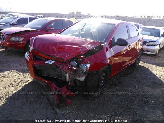 1G1JA5SH0G4119390 - 2016 CHEVROLET SONIC LS 红色 照片 2