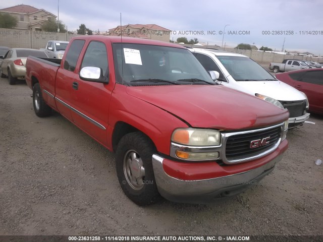 1GTEC19TX2E100208 - 2002 GMC NEW SIERRA C1500 RED photo 1