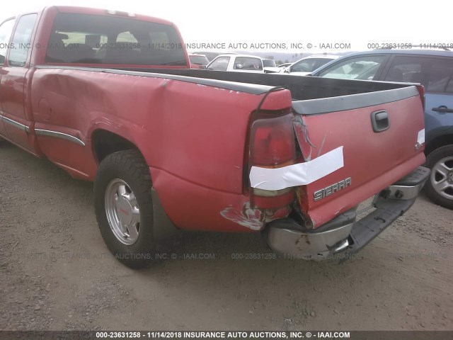 1GTEC19TX2E100208 - 2002 GMC NEW SIERRA C1500 RED photo 6