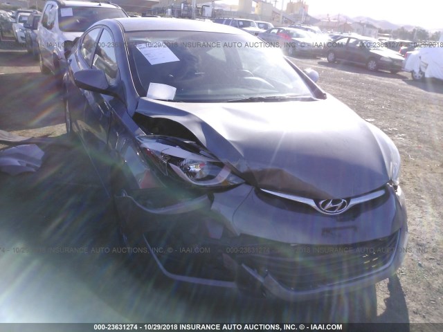 5NPDH4AE4EH478041 - 2014 HYUNDAI ELANTRA SE/SPORT/LIMITED GRAY photo 1