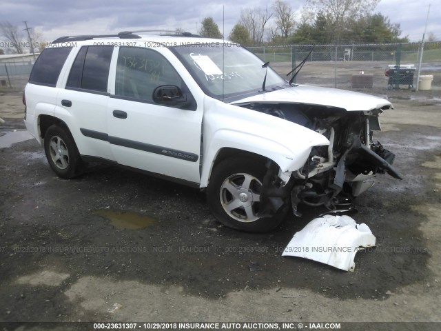 1GNDT13S142285921 - 2004 CHEVROLET TRAILBLAZER LS/LT WHITE photo 1