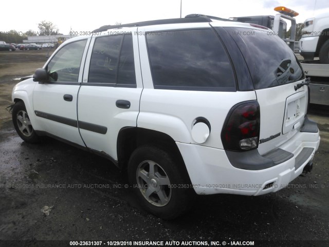 1GNDT13S142285921 - 2004 CHEVROLET TRAILBLAZER LS/LT WHITE photo 3