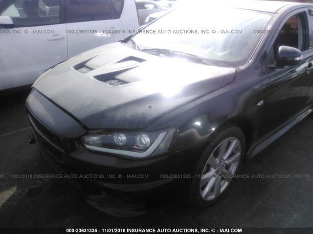 JA32U8FW8FU019905 - 2015 MITSUBISHI LANCER GT BLACK photo 6