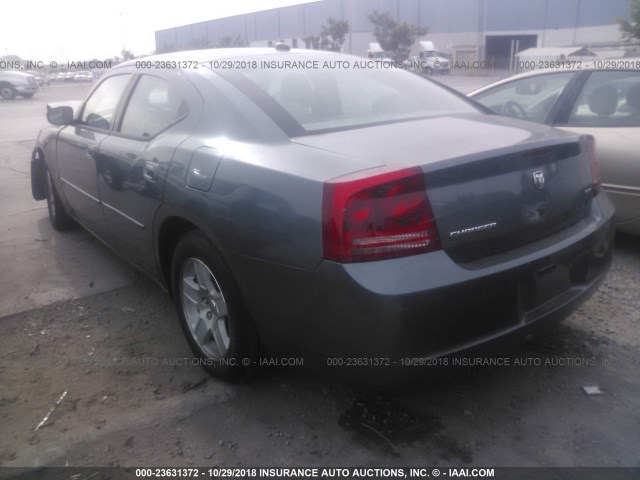 2B3KA43G86H136971 - 2006 DODGE CHARGER SE/SXT TEAL photo 3