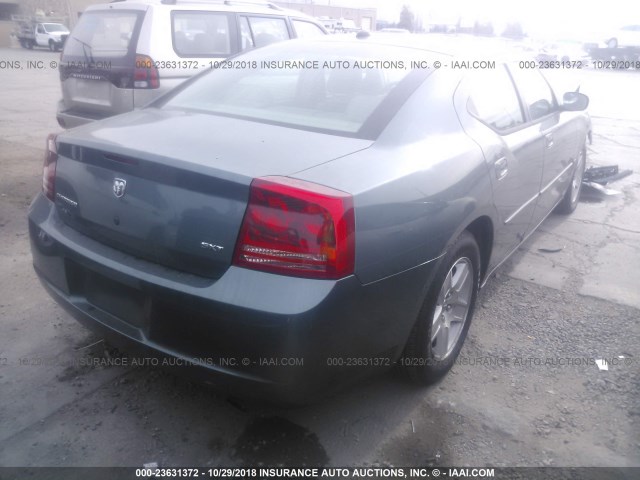 2B3KA43G86H136971 - 2006 DODGE CHARGER SE/SXT TEAL photo 4