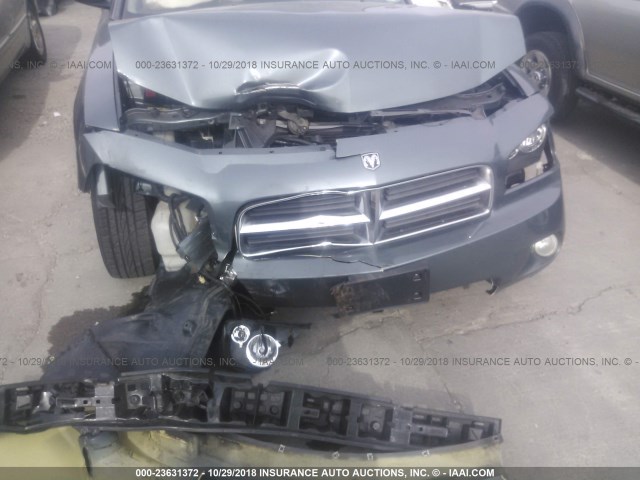 2B3KA43G86H136971 - 2006 DODGE CHARGER SE/SXT TEAL photo 6