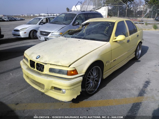 WBSCD0326VEE11441 - 1997 BMW M3 AUTOMATIC YELLOW photo 2