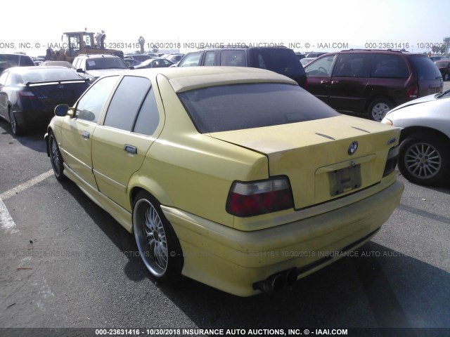 WBSCD0326VEE11441 - 1997 BMW M3 AUTOMATIC YELLOW photo 3