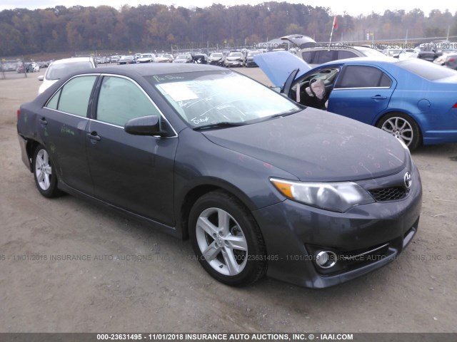 4T1BF1FK4CU088484 - 2012 TOYOTA CAMRY SE/LE/XLE GRAY photo 1