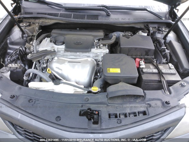 4T1BF1FK4CU088484 - 2012 TOYOTA CAMRY SE/LE/XLE GRAY photo 10