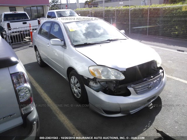 1NXBR38E84Z273455 - 2004 TOYOTA COROLLA CE/LE/S SILVER photo 1