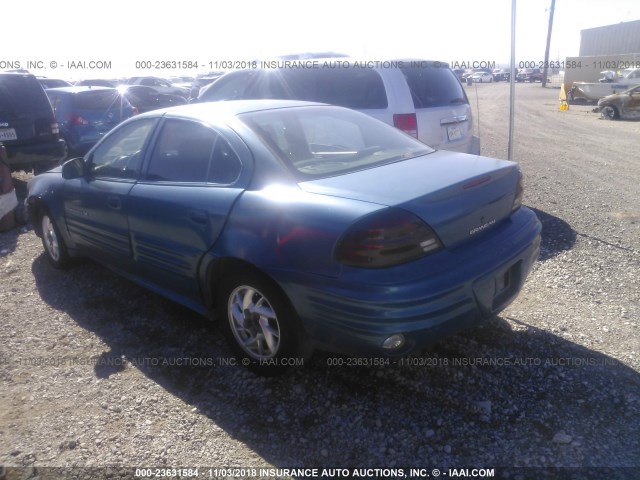 1G2NF52T7YM868787 - 2000 PONTIAC GRAND AM SE1 BLUE photo 3