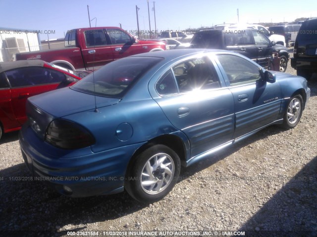 1G2NF52T7YM868787 - 2000 PONTIAC GRAND AM SE1 BLUE photo 4