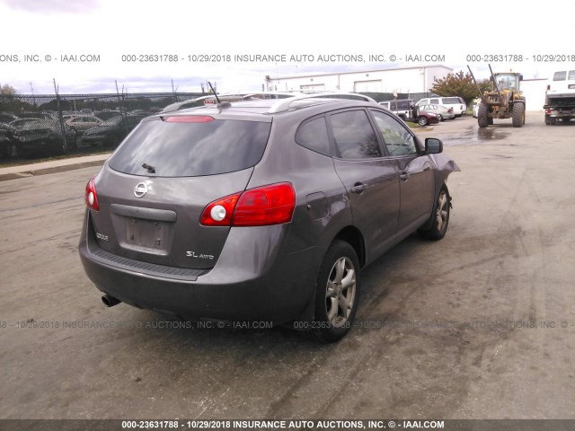 JN8AS58V48W405139 - 2008 NISSAN ROGUE S/SL Pewter photo 4