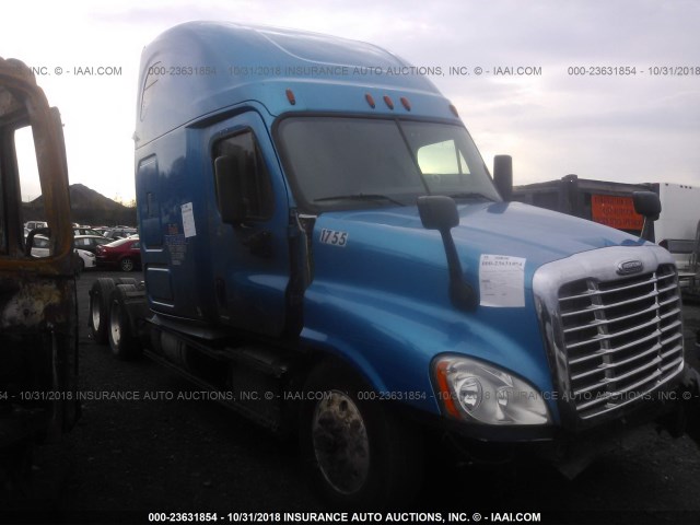 1FUJGLD51GLHC7056 - 2016 FREIGHTLINER CASCADIA 125  BLUE photo 1