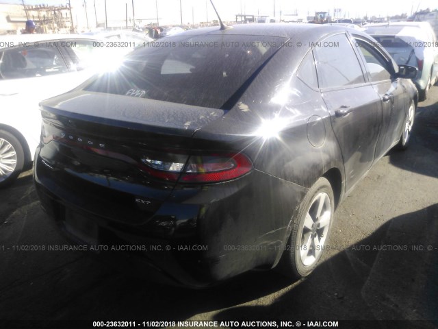 1C3CDFBB4GD564552 - 2016 DODGE DART SXT BLACK photo 4