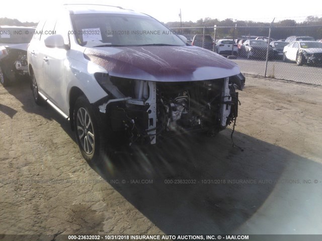 5N1AR2MN0FC665060 - 2015 NISSAN PATHFINDER S/SV/SL/PLATINUM WHITE photo 6