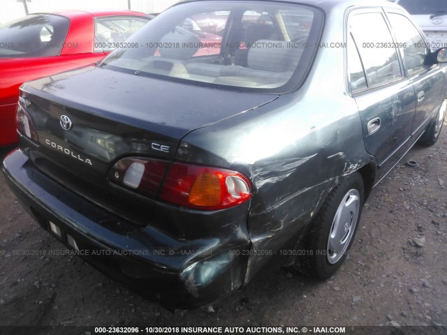 1NXBR12E3XZ172437 - 1999 TOYOTA COROLLA VE/CE/LE GREEN photo 6