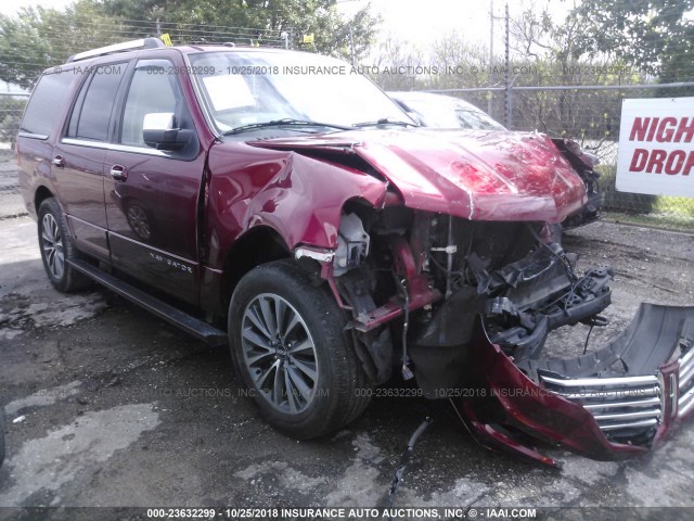 5LMJJ2HT7HEL02615 - 2017 LINCOLN NAVIGATOR SELECT Қызыл фото 1