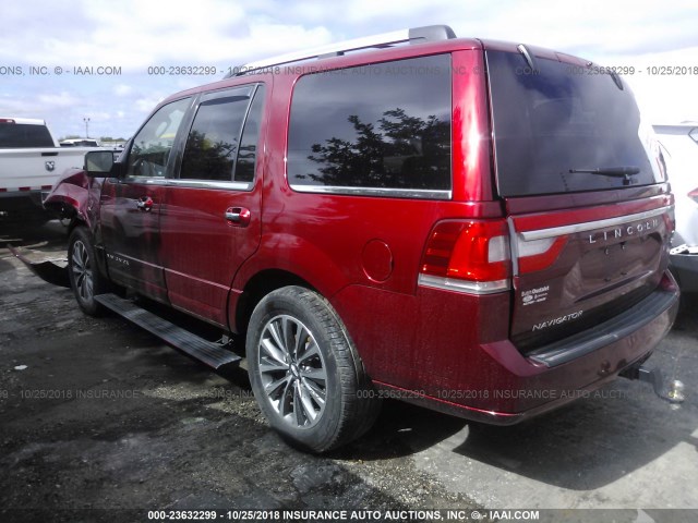 5LMJJ2HT7HEL02615 - 2017 LINCOLN NAVIGATOR SELECT Қызыл фото 3
