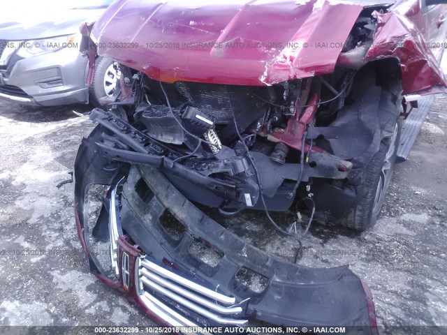 5LMJJ2HT7HEL02615 - 2017 LINCOLN NAVIGATOR SELECT Қызыл фото 6