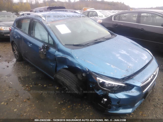 4S3GTAB69H3709405 - 2017 SUBARU IMPREZA PREMIUM BLUE photo 6