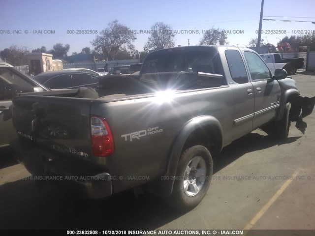 5TBBT48136S475161 - 2006 TOYOTA TUNDRA ACCESS CAB LIMITED GRAY photo 4