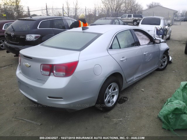 1G11B5SLXFF152188 - 2015 CHEVROLET MALIBU LS SILVER photo 4