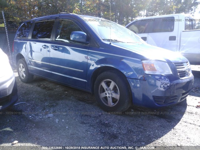 2D4RN5D10AR106449 - 2010 DODGE GRAND CARAVAN SXT BLUE photo 1