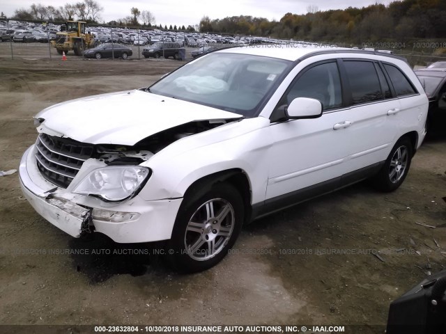 2A8GM68X67R291362 - 2007 CHRYSLER PACIFICA TOURING WHITE photo 2