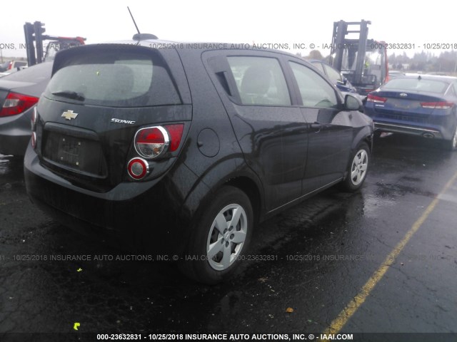 1G1JA6SGXG4101282 - 2016 CHEVROLET SONIC LS BLACK photo 4