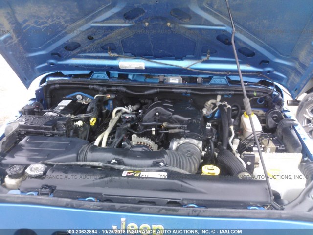 1C4AJWAG4GL308295 - 2016 JEEP WRANGLER SPORT 蓝色 照片 10