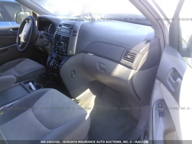 5TDZK23C27S061683 - 2007 TOYOTA SIENNA CE/LE SILVER photo 5