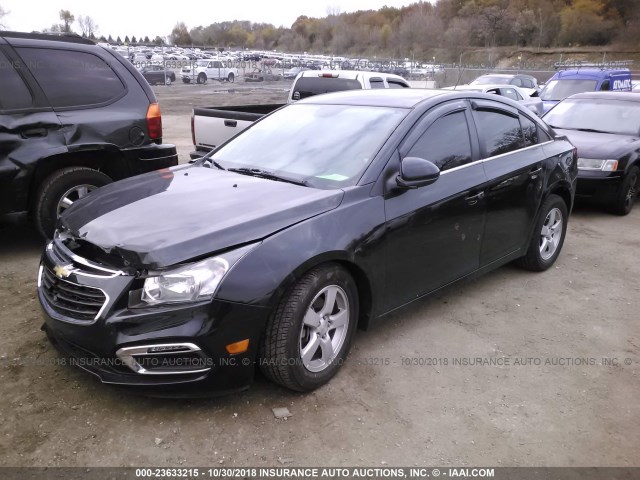 1G1PE5SBXG7225399 - 2016 CHEVROLET CRUZE LIMITED LT BLACK photo 2