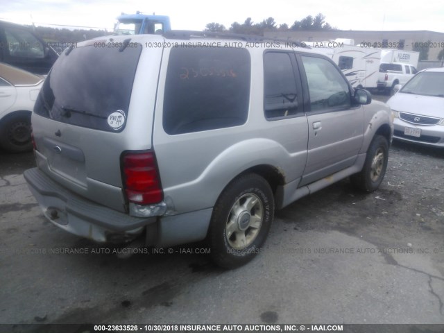 1FMZU70E53UA07602 - 2003 FORD EXPLORER SPORT SILVER photo 4