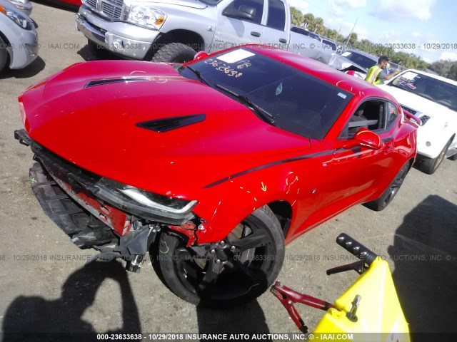 1G1FF1R71G0188593 - 2016 CHEVROLET CAMARO SS RED photo 2