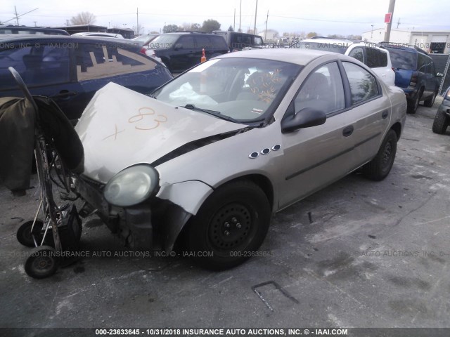 1B3ES26CX3D238014 - 2003 DODGE NEON SE TAN photo 2