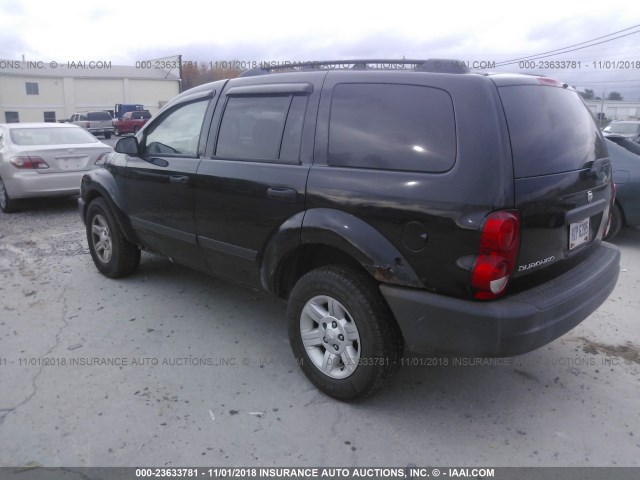 1D4HB38N85F613828 - 2005 DODGE DURANGO ST BLACK photo 3