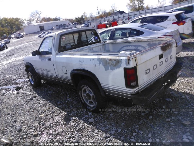 1B7FL66XXKS066006 - 1989 DODGE DAKOTA SPORT WHITE photo 3