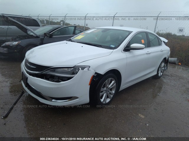 1C3CCCAB5GN133831 - 2016 CHRYSLER 200 LIMITED WHITE photo 2