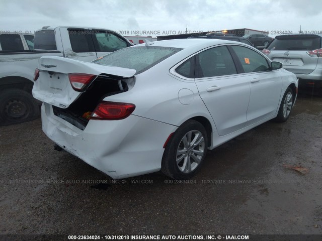 1C3CCCAB5GN133831 - 2016 CHRYSLER 200 LIMITED WHITE photo 4