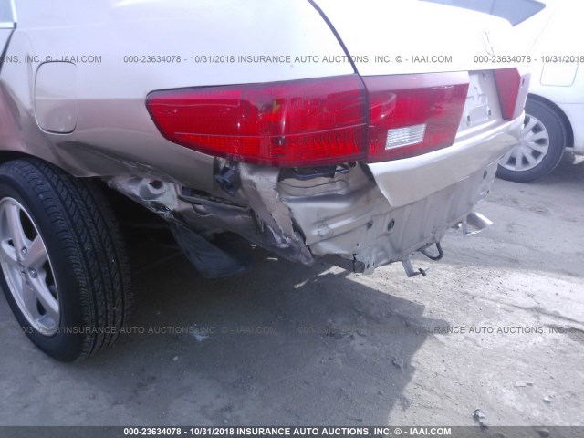 1HGCM56865A042624 - 2005 HONDA ACCORD EX თაფლისფერი ფოტო 6