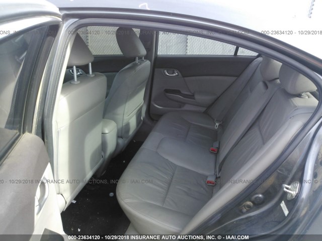 2HGFB2F99CH567492 - 2012 HONDA CIVIC EXL GRAY photo 8