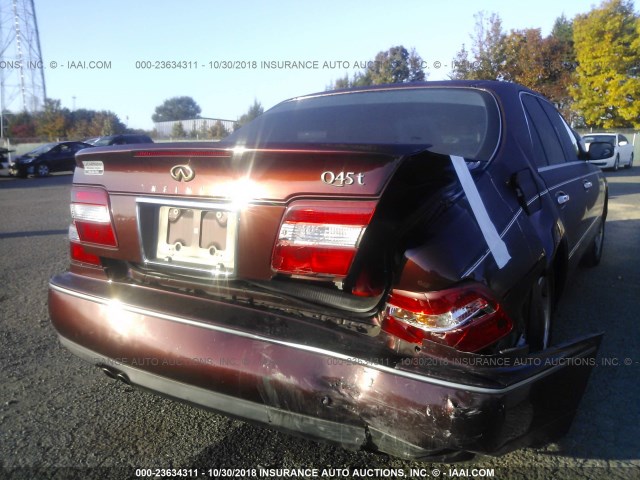 JNKBY31A4WM401609 - 1998 INFINITI Q45 T MAROON photo 6