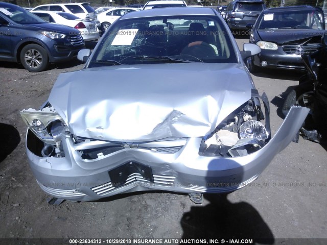 1G1AL58F987235395 - 2008 CHEVROLET COBALT LT SILVER photo 6