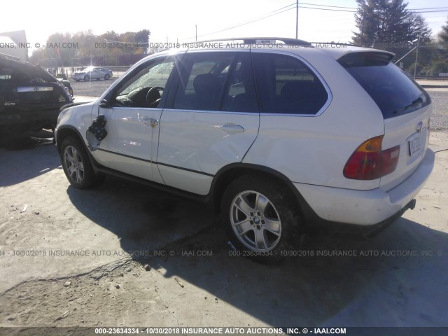 5UXFB53586LV23815 - 2006 BMW X5 4.4I WHITE photo 3