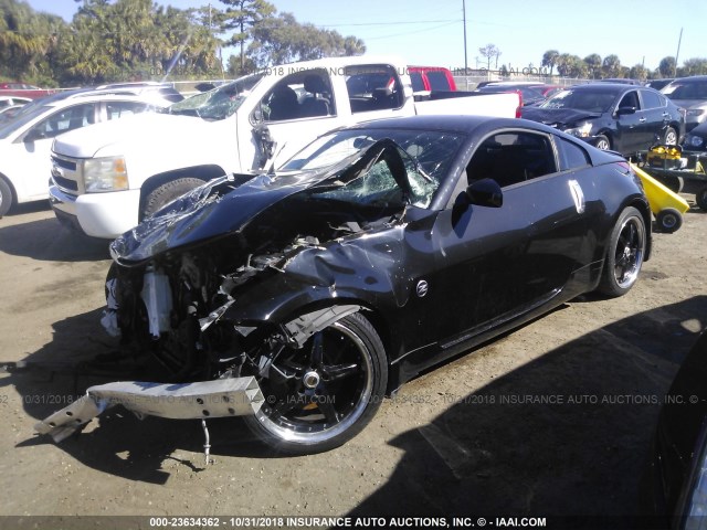 JN1BZ34DX7M505773 - 2007 NISSAN 350Z COUPE BLACK photo 2