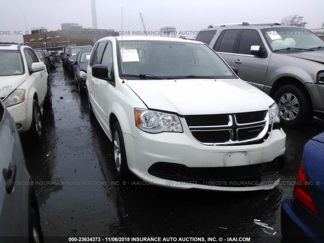 2C4RDGBGXDR617402 - 2013 DODGE GRAND CARAVAN SE WHITE photo 1