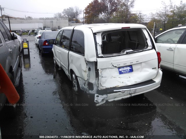 2C4RDGBGXDR617402 - 2013 DODGE GRAND CARAVAN SE WHITE photo 3